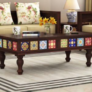 Coffee Table with Ceramic Tiles